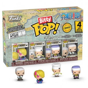 Funko Bitty Pop 4 Pack 2.5cm Sanji - Zeff - Krieg + ? - One Piece - LEER DESCRIPCION