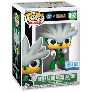 Funko Pop 592 Silver as Green Lantern - DC x Sonic - Special Edition