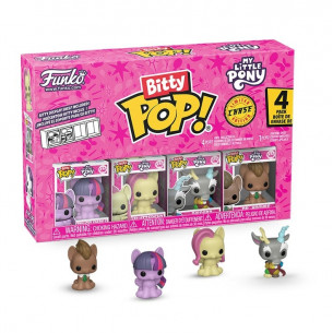 PRE-PEDIDO Bitty Pop 4 Pack 2.5cm - Twilight Sparkle + Fluttershy + Discord + ? My Little Ponny - LEER DESCRIPCION