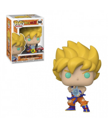 Funko Pop 948 Super Saiyan Goku con Kamehameha - DragonBall - Special Edition Glows in the  Dark