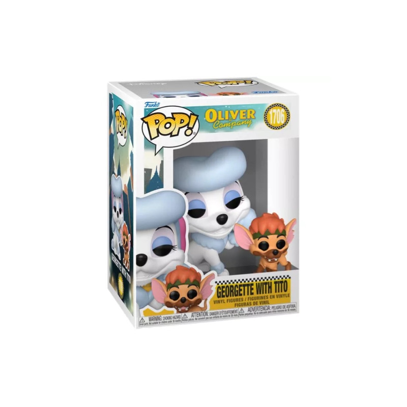 PRE-PEDIDO Funko Pop 1706 Georgette with Tito - Oliver and Company