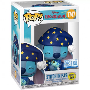 PRE-PEDIDO Funko Pop 1747 Stich in Pijama - Glow in the Dark - Special Edition - Disney