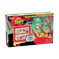 PRE-PEDIDO Bitty Pop 4 Pack 2.5cm - John Hammond + Tyrannosaurus + Stygimoloch + Figura Bitty Pop! sorpresa - Jurassic Park