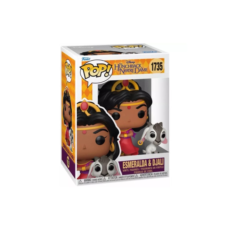 PRE-PEDIDO Funko Pop 1735 Esmeralda & Djali - El Jorobado de Notre-Dame