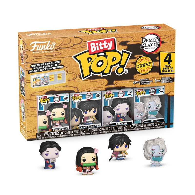 PRE-PEDIDO Bitty Pop 4 Pack 2.5cm - Zenitsu + Giyu - Tamayo + ? - Demon Slayer
