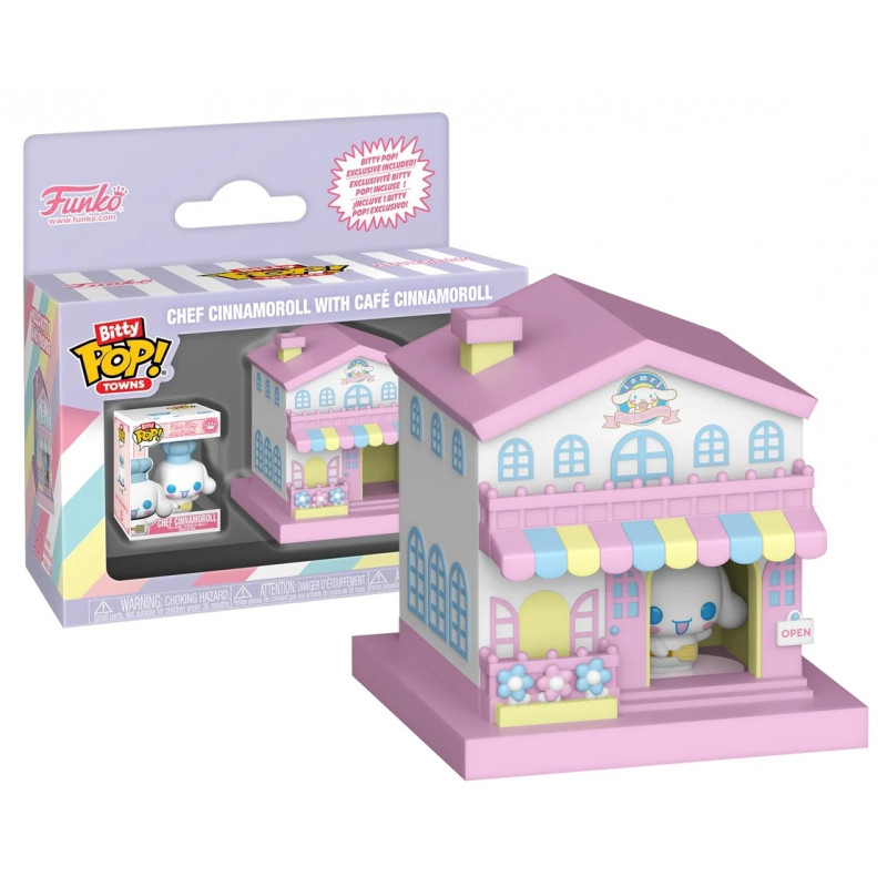 PRE-PEDIDO Funko Bitty Pop Town Chef Cinnamoroll with Cafe Cinnamoroll - Sanrio