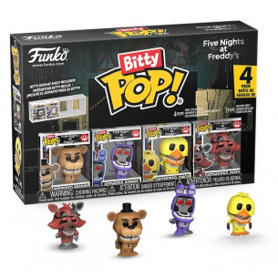 PRE-PEDIDO Funko Bitty Pop 4 Pack 2.5cm FNAF - Freddy - Bonnie - Chica - Foxy