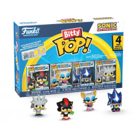 PRE-PEDIDO Funko Bitty Pop 4 Pack 2.5cm Shadow with Emerald - Rouge - Neo Metal Sonic - Silver