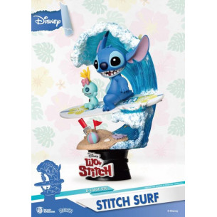 Stitch Surf - Diorama D-Stage Summer Series 15cm - Disney