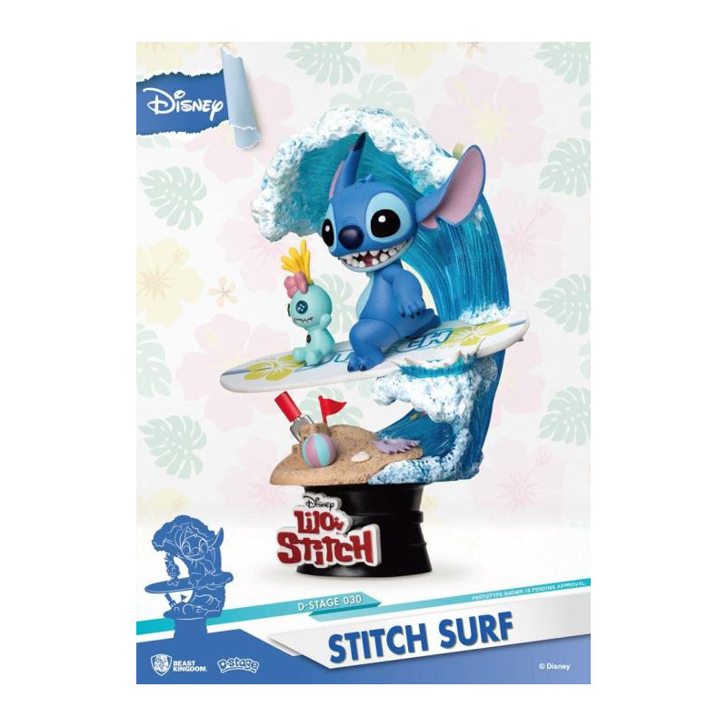 Diorama D-Stage Summer: Stitch Surf 15cm