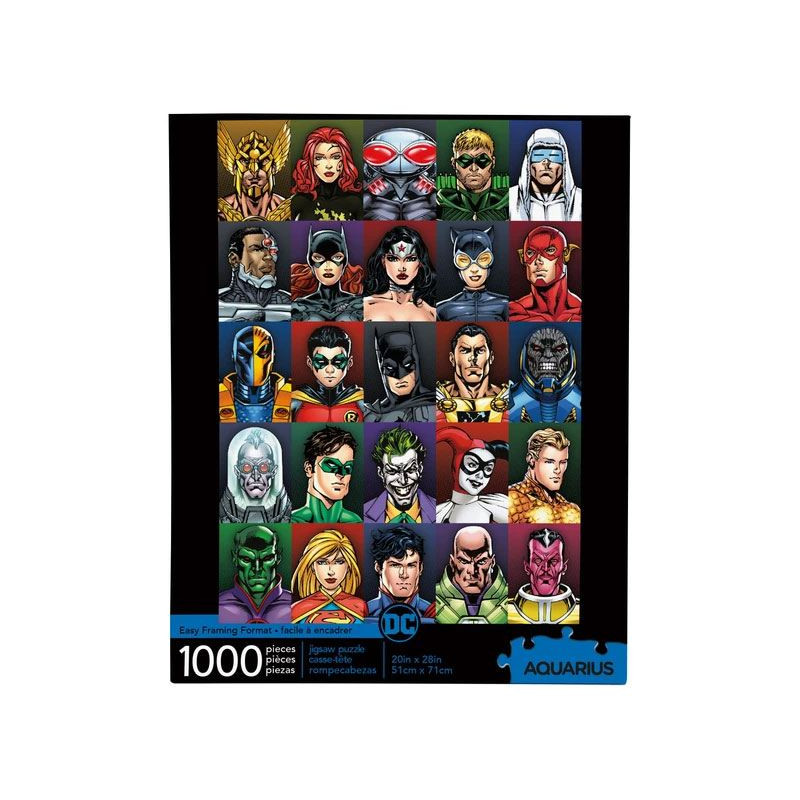Puzzle DC Comics Faces 1000 Piezas - | Super Arcade