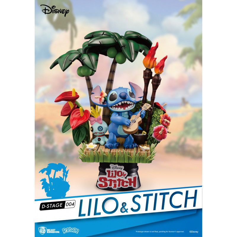 Stitch Ukelele - Diorama D-Stage 14cm | Super Arcade