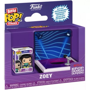 PRE-PEDIDO Bitty Pop Zoey con Escenario - K-pop Demon Hunter