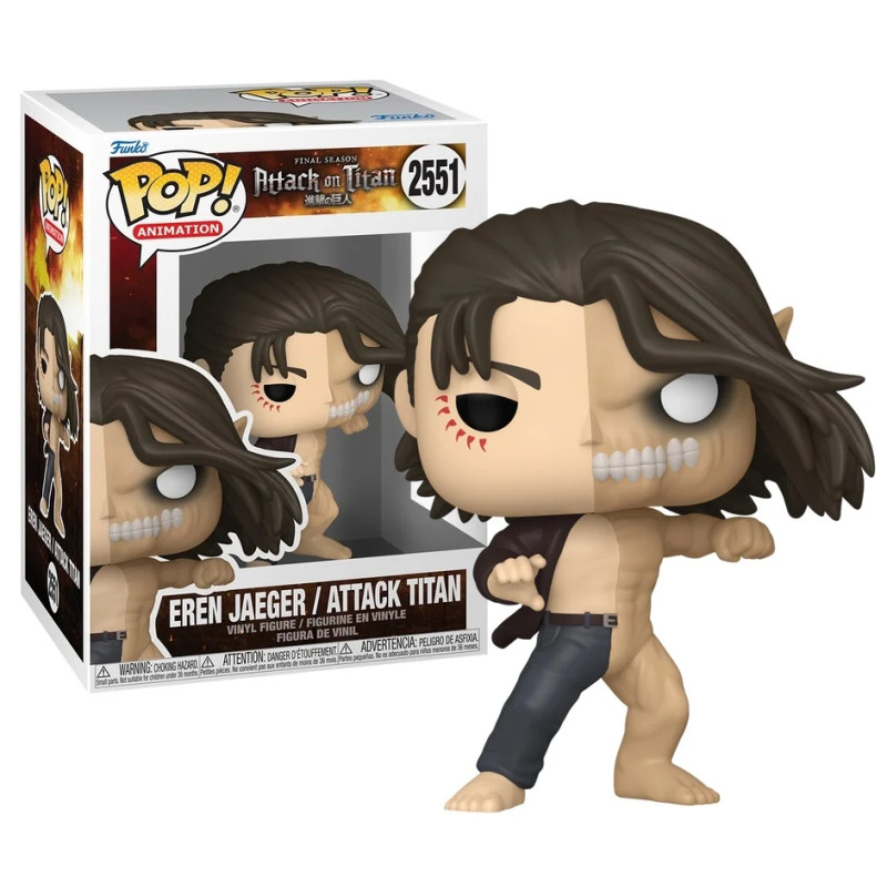 PRE-PEDIDO Funko Pop 2151 Eren Jaeger/Attack Titan - Ataque de Los Titanes