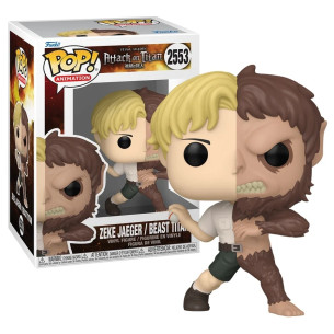 PRE-PEDIDO Funko Pop 2553 Zeke Jaeger/Beast Titan - Ataque de Los Titanes