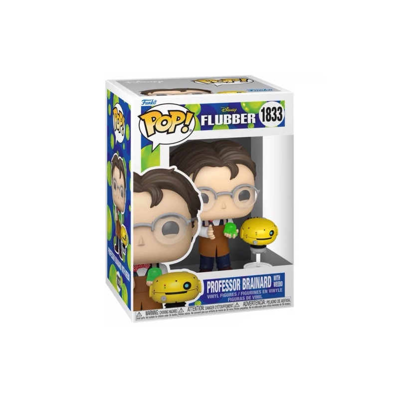 PRE-PEDIDO Funko Pop 1833 Professor Brainard con Weebo - Flubber - Disney - OPCION CHASE 1/6 LEER DESCRIPCION